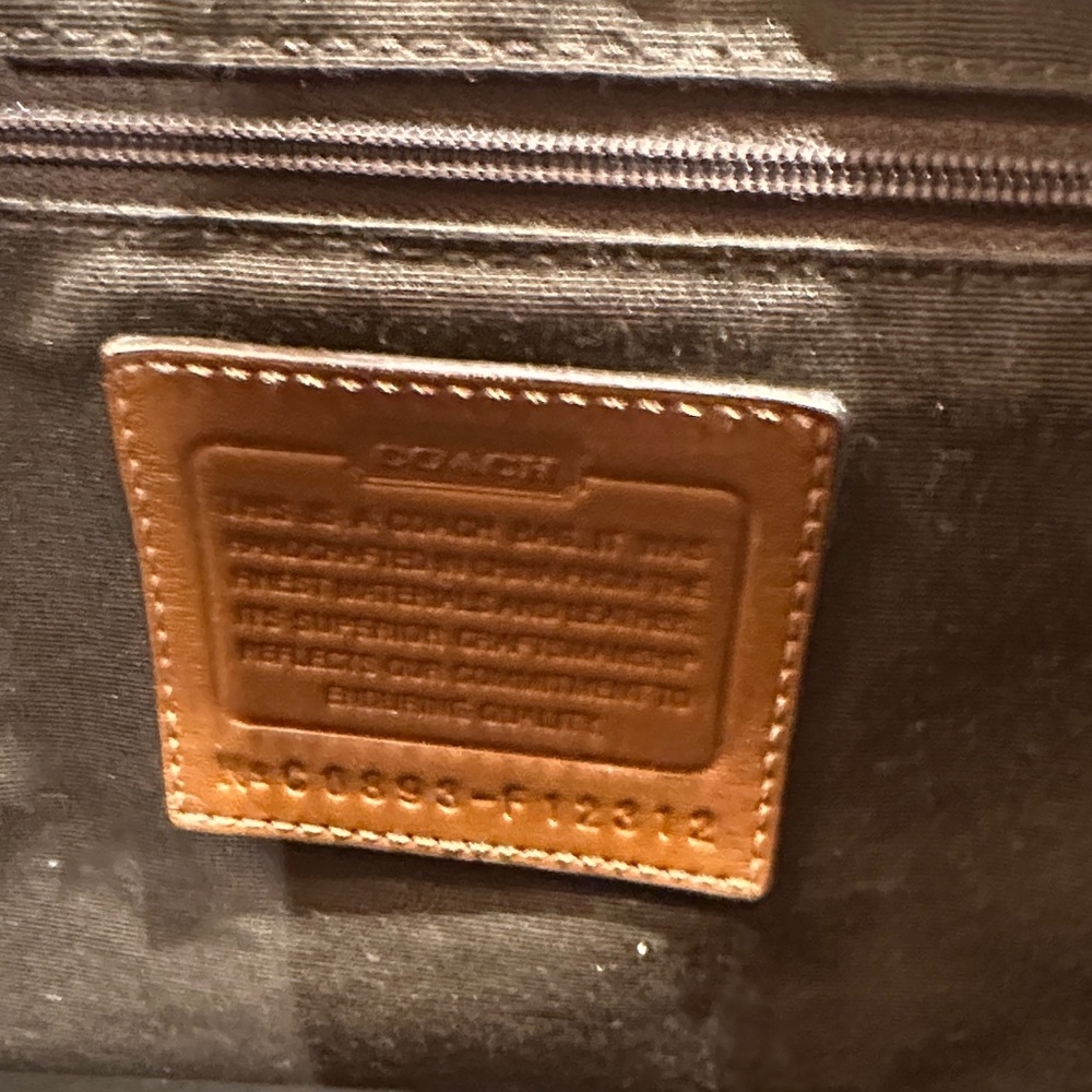 Coach Brown Signature Satchel - Picture 6 of 8